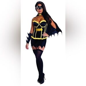 Sexy Batman lingerie corset halloween costume XS |cosplay superhero rave alt Y2K